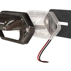 ECCO Safety Group Interior Light – LED, Clear Lens, 2-1/2 Inch Length, Chrome Bezel, 12 Volt, 30 Lumens, License Plate Mount, Single – EW0206