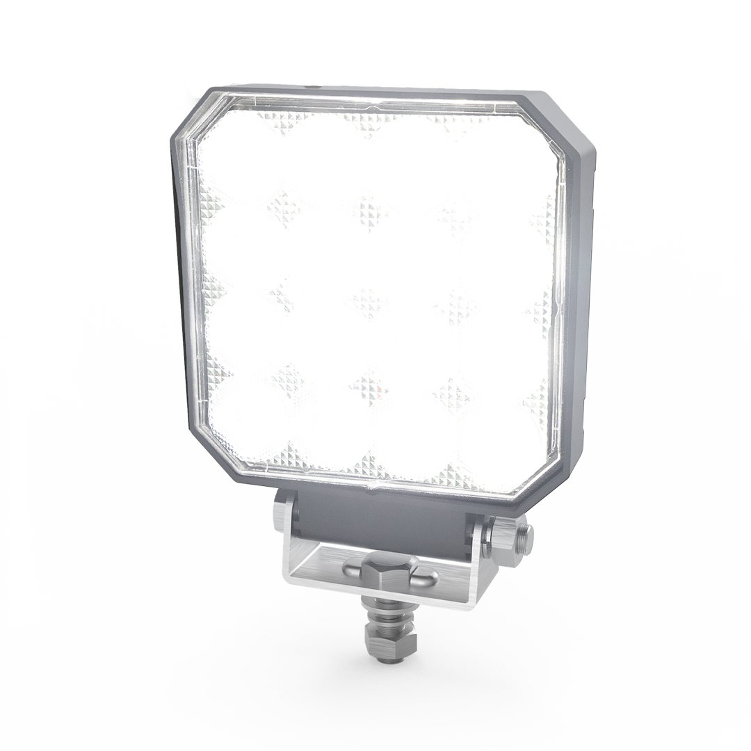 ECCO Safety Group Work Light, 4 Inch Height X 4 Inch Width X 1.4 Inch Depth, Square, Pedestal Mount, Flood Beam, 2300 Raw Lumens – EW2421W