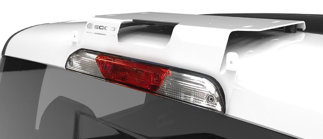 ECCO Safety Group Warning Light Mount, EZ1000 LED Series, For Use with Ecco’s Warning Light, Third Brake Light Mount, White – EZ1000W-FL