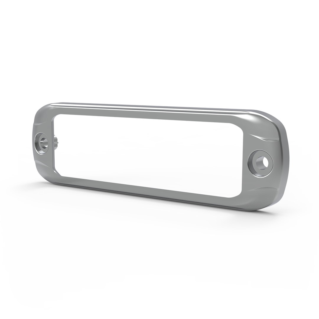ECCO Safety Group Warning Light Bezel, For Use with ED3801/ ED3802 Series Warning Light, Chrome – EZ3801CHBZ