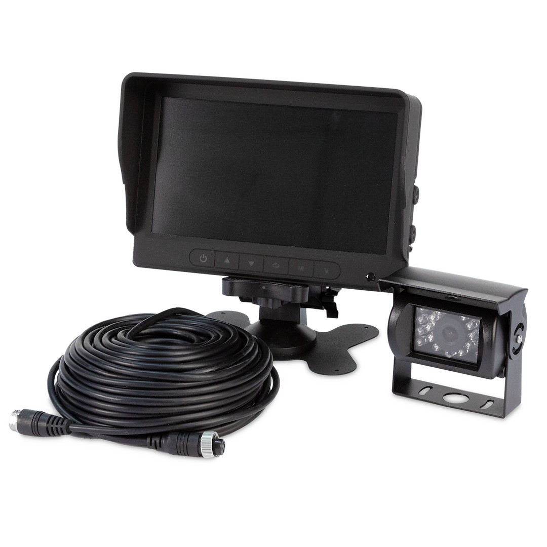 ECCO Safety Group Backup Camera, Gemineye ™, Front/ Rear Mount, 7 Inch Lcd Color Monitor, 120 Degree Viewing Angle, With Night Vision – K7000B