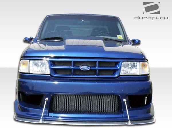Extreme Dim. Bumper Cover, Duraflex Drifter, Black Primer, Fiberglass, With Light Cutouts/ Vents, Without Grille Insert – 101239