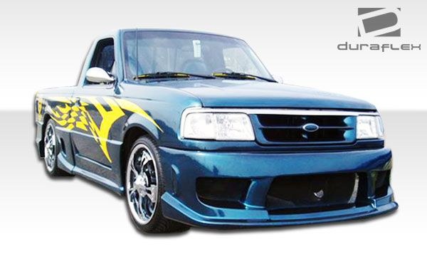 Extreme Dim. Bumper Cover, Duraflex Drifter, Black Primer, Fiberglass, With Light Cutouts/ Vents, Without Grille Insert – 101239