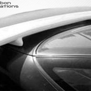 Extreme Dim. Spoiler, Duraflex Bomber, Universal, Custom Style, Without Light, Black, Fiberglass – 102208