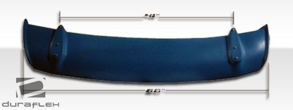 Extreme Dim. Spoiler, Duraflex Bomber, Universal, Custom Style, Without Light, Black, Fiberglass – 102208