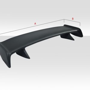 Extreme Dim. Spoiler, Duraflex Skyline, Universal, Custom Style, Without Light, Black, Fiberglass – 102221