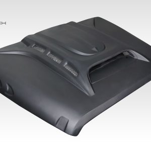 Extreme Dim. Hood, Duraflex, Avenge Vented, Without Hood Scoops, Black, Fiberglass, Requires Hood Pin (see Required Parts) – 117934