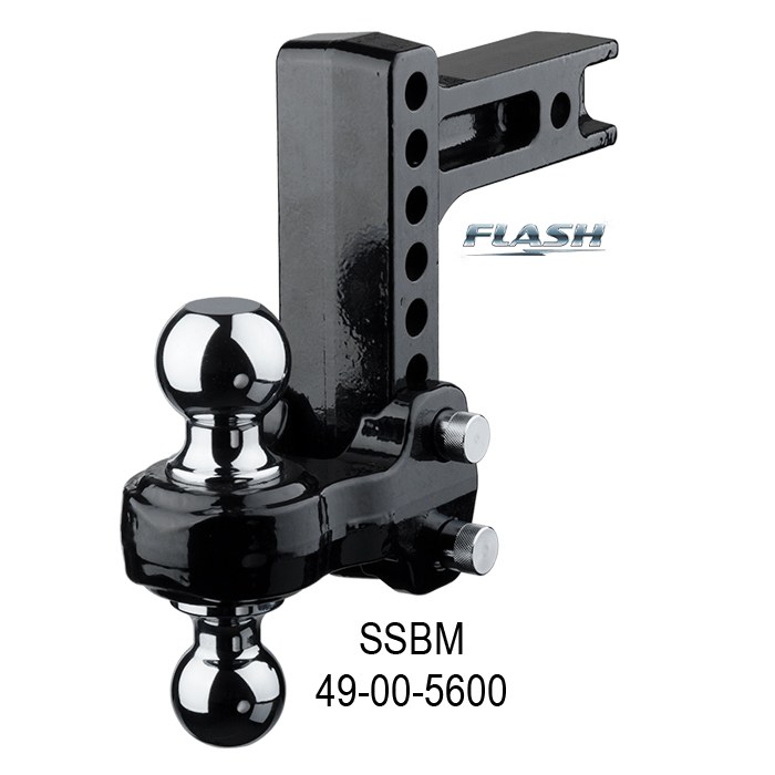 Equalizer Trailer Hitch Ball Mount, Flash ™, Class IV, Fits 2 Inch Receiver, 12000 Pound Gross Trailer Weight/ 1200 Pound Tongue Weight – 49-00-5600