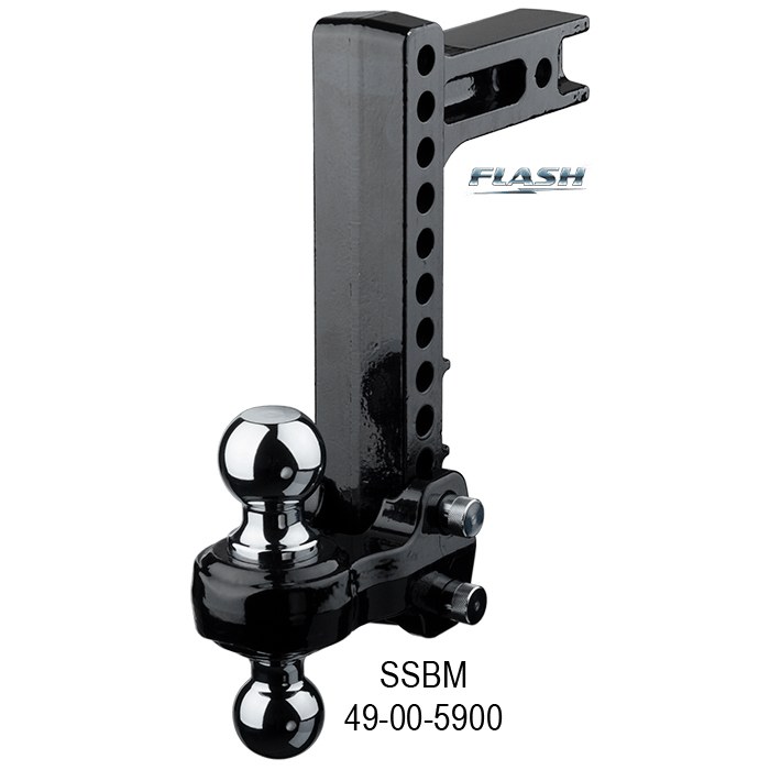 Equalizer Trailer Hitch Ball Mount, Flash ™, Class V, Fits 2 Inch Receiver, 12000 Pound Gross Trailer Weight/ 1200 Pound Tongue Weight – 49-00-5900