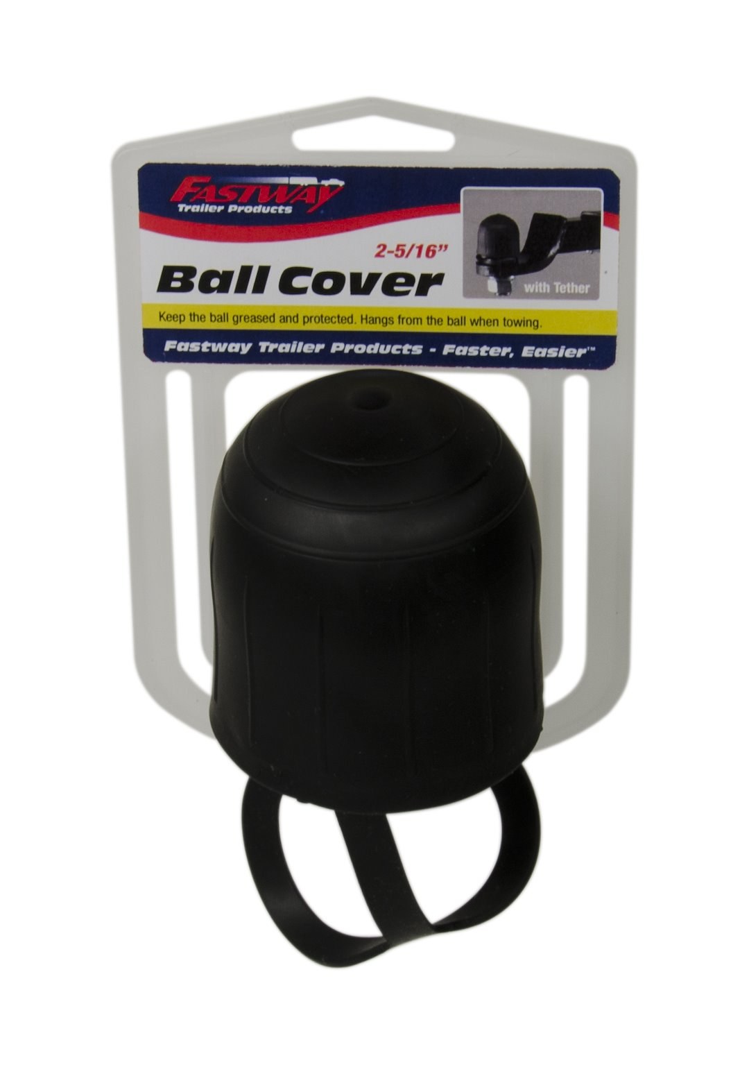 Equalizer Trailer Hitch Ball Cover, For Use with 2-5/16 Inch Ball, Black with Tether – 82-00-3216