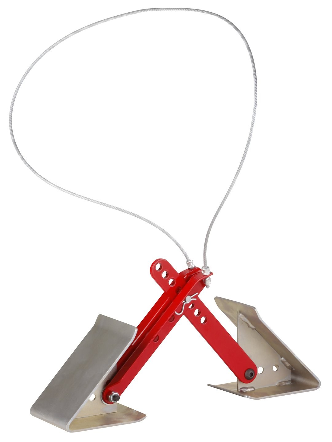 Equalizer Wheel Chock, Red, Adjustable 16 Inches to 24 Inches, Steel, Single – 84-00-4000