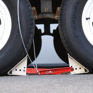 Equalizer Wheel Chock, Red, Adjustable 16 Inches to 24 Inches, Steel, Single – 84-00-4000