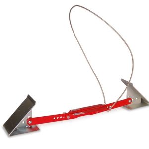 Equalizer Wheel Chock, Red, Adjustable 24 Inches to 30 Inches, Steel, Single – 84-00-4150