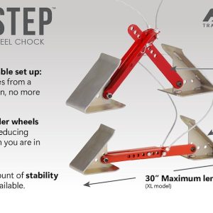Equalizer Wheel Chock, Red, Steel, Set of 2 – 84-00-4840