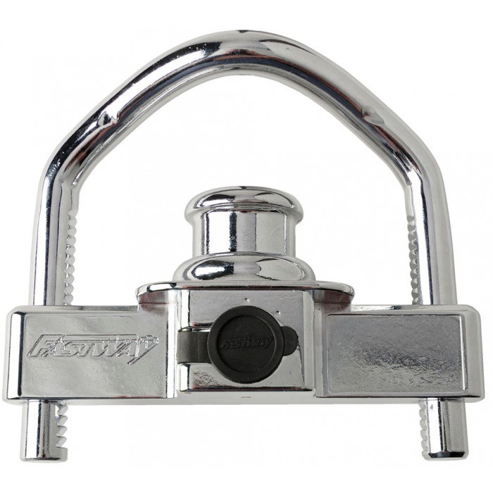 Equalizer Trailer Coupler Lock, Ball and Clamp Type, Fits 1-7/8 Inch/ 2 Inch and 2-5/16 Coupler, Steel, Includes 2 Keys – 86-00-5015