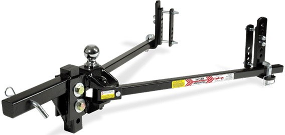 Equalizer Weight Distribution Hitch, Trunnion Bar, 600 Pound Tongue Weight, 6000 Pound Gross Trailer Weight, With Shank – 90-00-0600