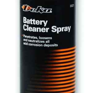 East Penn Battery Terminal Cleaner, Deka, Use to Clean Battery Posts and Terminals of Corrosive Build-Up, Spray on, 15 Ounce, Non Flammable – 00321