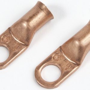 East Penn Battery Cable Eyelet, Deka, 3/8 Inch Eyelet, 2 Gauge, Copper, Set of 2 – 00544
