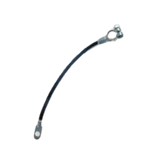 East Penn Battery Cable, Deka, Fits Up to 3/8 Inch Stud, Eyelet Terminal, Black Negative, 4 Gauge, Copper, 43 Inch Length, With Nut and Bolt – 04193