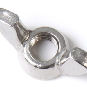 East Penn Nut, Deka, Wing Nuts, 3/8 Inch for Quantity 1, 5/16 Inch for Quantity 2, Bare Stainless Steel, Bag of 3 Total – 08779