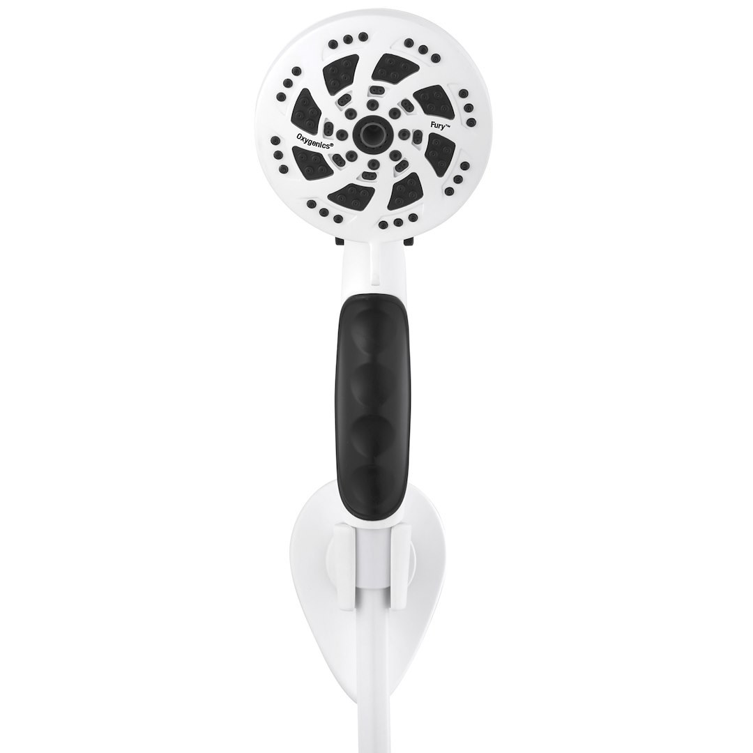 Etl Shower Head, Fury ™, Hand Held with 72 Inch Hose, With 5 Function Spray Settings, With Shut Off Valve, 3-3/4 Inch Outer Diameter – 92789