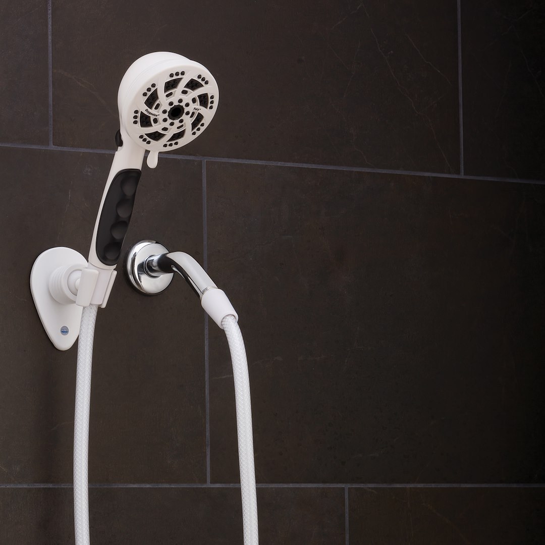 Etl Shower Head, Fury ™, Hand Held with 72 Inch Hose, With 5 Function Spray Settings, With Shut Off Valve, 3-3/4 Inch Outer Diameter – 92789