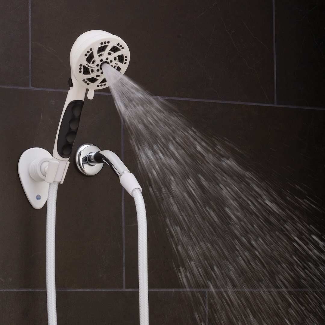 Etl Shower Head, Fury ™, Hand Held with 72 Inch Hose, With 5 Function Spray Settings, With Shut Off Valve, 3-3/4 Inch Outer Diameter – 92789