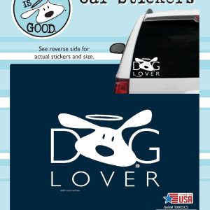 Enjoy It Llc Decal, Dog Is Good ®, Dog Lover, White Design with Black Background, Vinyl, Single – 19005CS