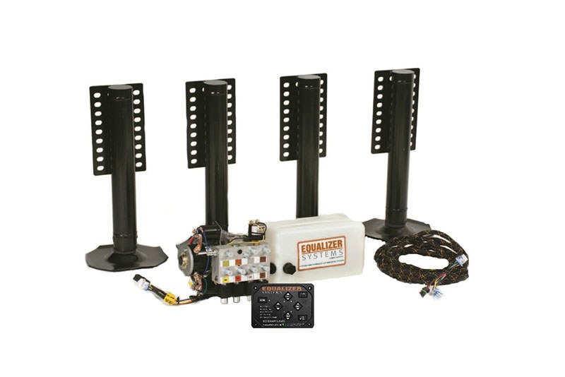 Equalizr Sys Leveling System, Smart Level, 7500 Pound Lift Capacity, 4 Point Hydraulic Automatic Leveling System for Class C Motorhomes – 8106NTP