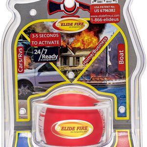 Elide Fire Fire Extinguisher, Rated for A/B/C Type Fires, Mono Ammonium Phosphate Dry Chemical Agent, Not U S Coast Guard Approved – ELY4