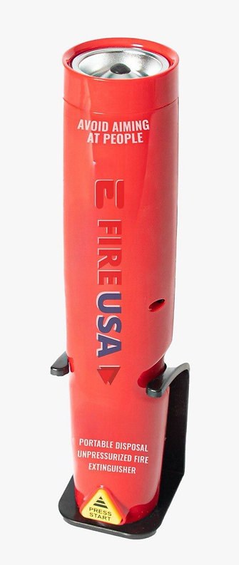 E Fire USA Fire Extinguisher, Rated for A/B/C Type Fires, Portable 1 Pound Weight, Red, With Mounting Bracket, Without Gauge, 10 Inch IN Length – PF1