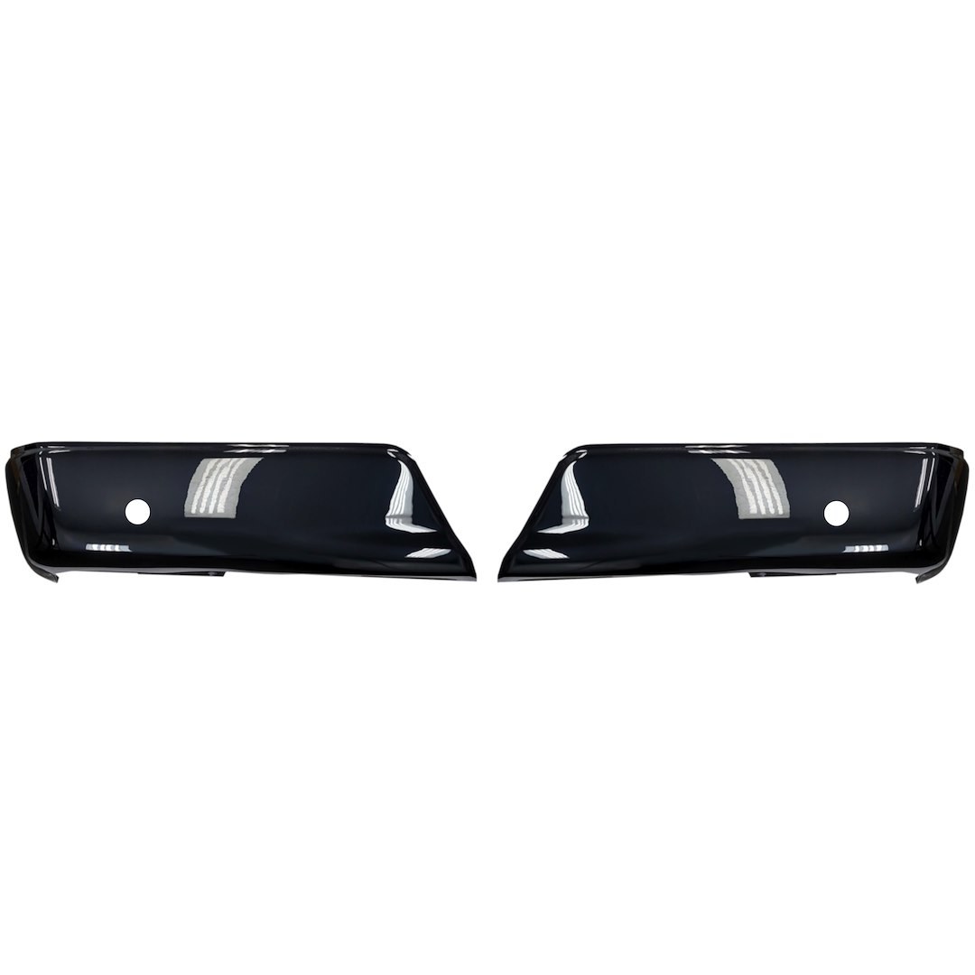 Ecoological Bumper Cover, Bumpershellz ™, Plain, Without Light Cutouts, ABS Plastic, Gloss Black, With Sensor Holes – DF3001