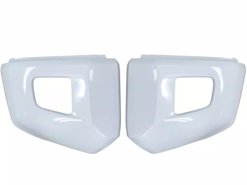 Ecoological Bumper Cover, Bumpershellz ™, Plain, With Fog Light Cutouts, ABS Plastic, Super White, Without Sensor Holes – DU01SW