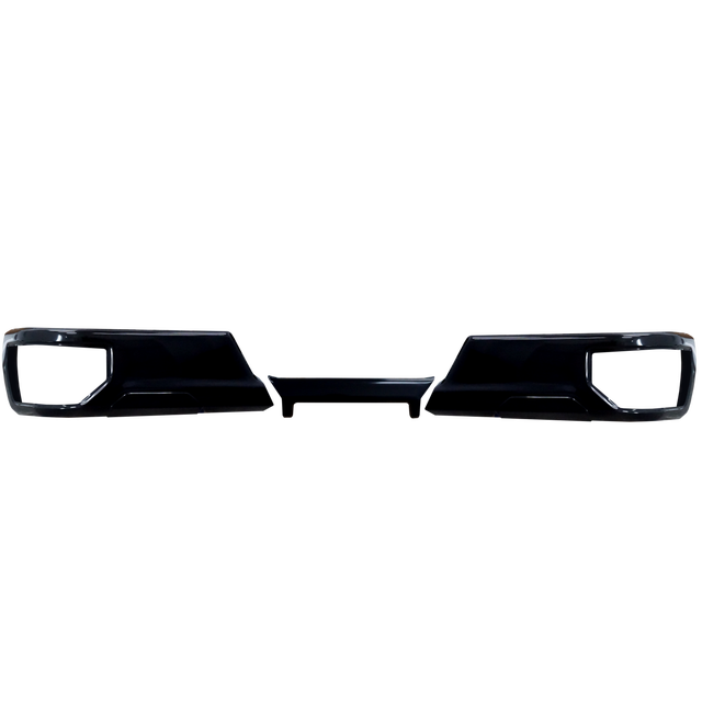 Ecoological Bumper Cover, Bumpershellz ™, Plain, Without Light Cutouts, ABS Plastic, Gloss Black, Without Sensor Holes – EK1001