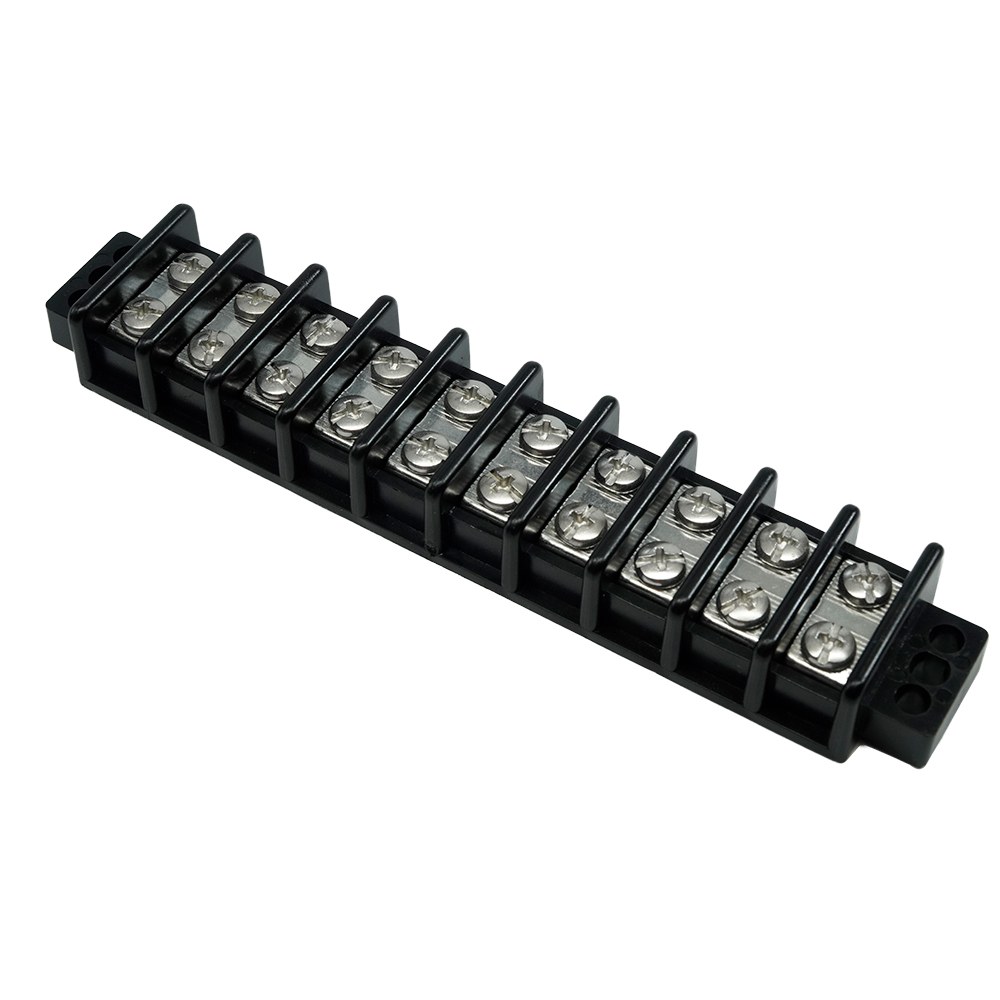 Egis Mobile Wire Terminal Block, 10 Circuit, Tin Plated Copper Connector, 30 Amp, 240 Volt AC/DC, 6.6 Inch Length X 1.3 Inch Width Wire – 2230-10