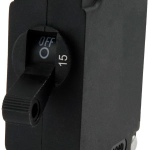 Egis Mobile Circuit Breaker, A Series, 15 Amp, Manual Reset, Single, 277 Volt AC/ 80 Volt DC, White, Single Pole Magnetic Hydraulic Type – 3201-15