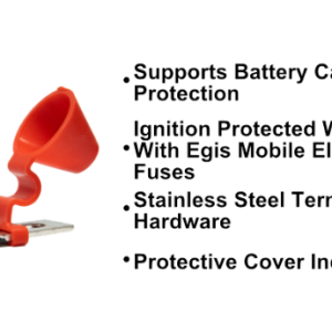 Egis Mobile Fuse Block, 30 to 300 Amp, With 1 Circuit, Uses Mrbf Terminal Fuse, With Protective Cover – 3601