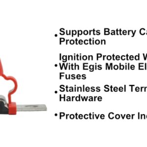 Egis Mobile Fuse Block, 30 to 300 Amp, With 2 Circuit, Uses Dual Mrbf Terminal Fuse, With Protective Cover – 3602