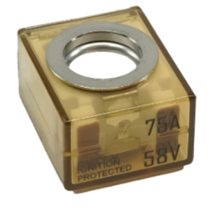 Egis Mobile Fuse, Terminal Fuse, Mrbf, 75 Amp, No, Single, 58 Volt DC, IP66 Protection Rating – 3603-075