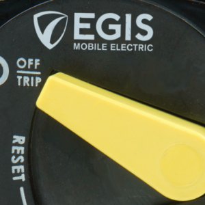 Egis Mobile Circuit Breaker, 87 Series, 150 Amp, Switchable/ Manual Reset, Single, 48 Volt DC, Panel Mount – 4707-150