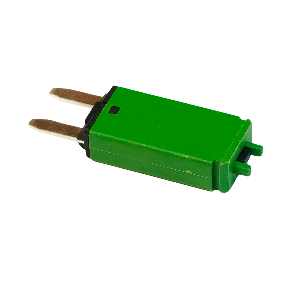 Egis Mobile Circuit Breaker, 30 Amp/ 28 Volt DC, Green Blades, For Mt Series Sealed Fuse Blocks, Manual Reset, Single – 472030