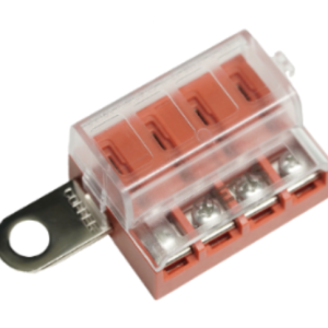Egis Mobile Fuse Block, 60 Volt DC/ 100 Amp, IN-Line Type, With 4 Circuit Positions, Uses Ato Blade Style Fuses, With Protective Cover – 8023-04