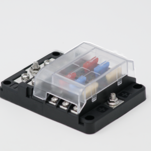 Egis Mobile Fuse Block, 36 Volt DC/ 30 Amp, IN-Line Type, With 6 Circuit Positions, Uses Ato/ Atc/ ATF Blade Style Fuses – 8025