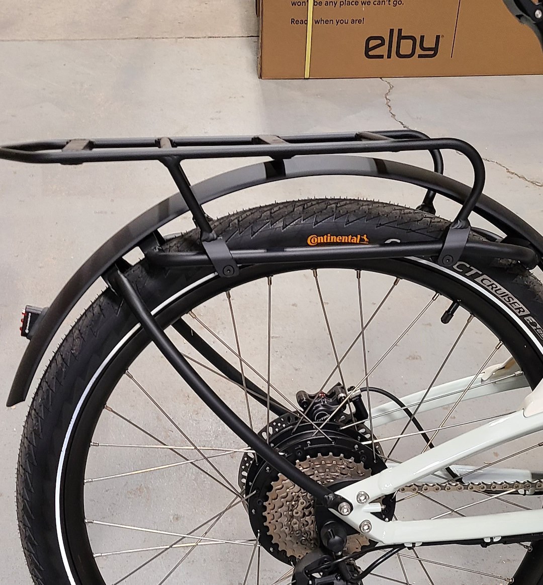 Elby Bikes Bicycle Cargo Rack, For Use with Elby Bicycles, 2.36 Inch Length, 5.9 Inch Front/ 4.7 Inch Height – 70221PRO