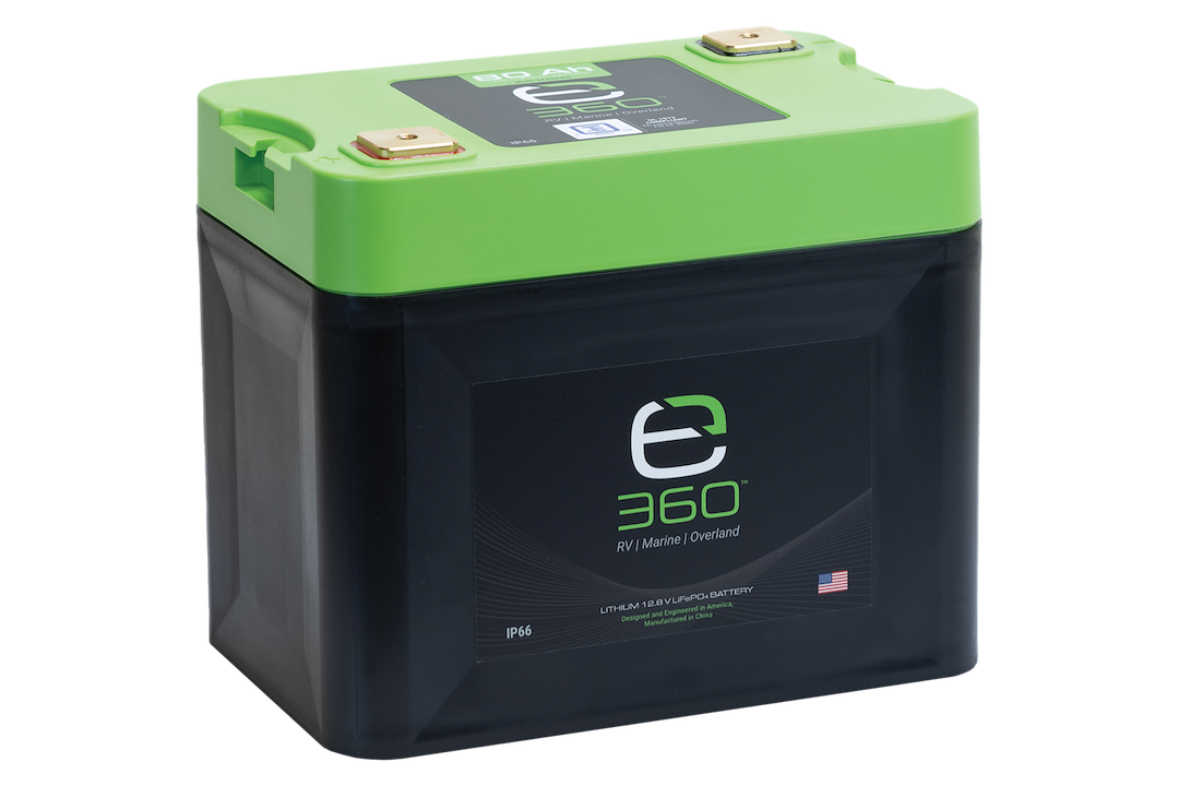 Expion 360 Battery, Group 24, 12.8 Volt DC, 80 Ampere, 1024 Wh, Lithium, M8 X 1.25 Terminal – EX-G24-80C