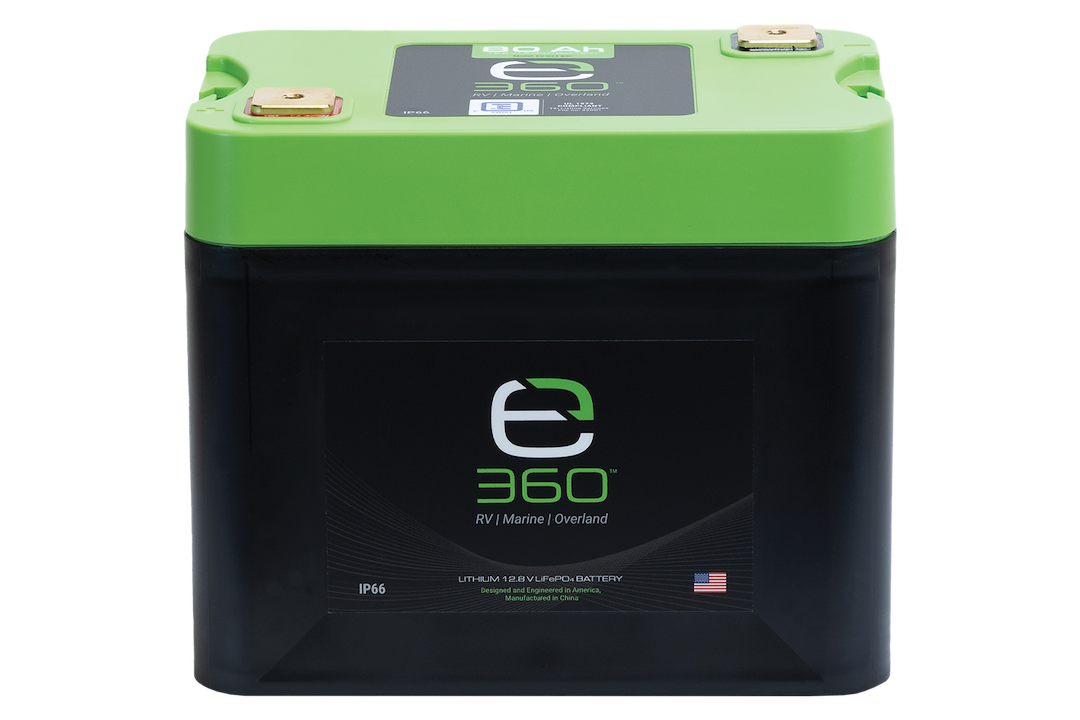 Expion 360 Battery, Group 24, 12.8 Volt DC, 80 Ampere, 1024 Wh, Lithium, M8 X 1.25 Terminal – EX-G24-80C