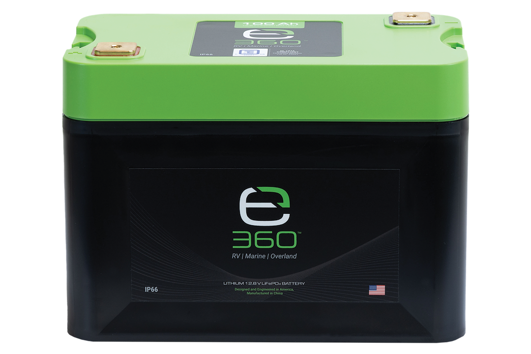 Expion 360 Battery, Group 27, 12.8 Volt DC, 100 Ampere, 1280 Wh, Lithium, M8 X 1.25 Terminal – EX-G27-100C