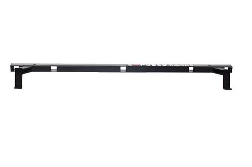 Exposed Rack Roof Rack Cross Bar, 39.875 Inch Length, With Square Holes, Textured Black, Single, Rear Bar – 8-00-9703-BK