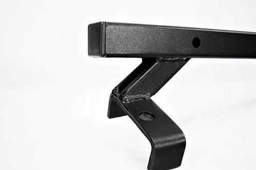 Exposed Rack Roof Rack Cross Bar, 39.875 Inch Length, With Square Holes, Textured Black, Single, Rear Bar – 8-00-9703-BK