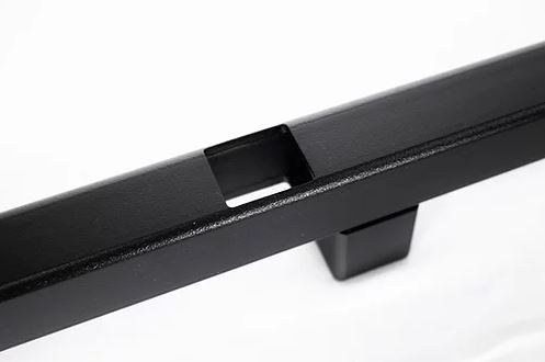 Exposed Rack Roof Rack, Click-IN, Powder Coated, Textured Black, Carbon Steel, With 2 Mid Bar/ Mounting Hardware – 8-00-9705-BK